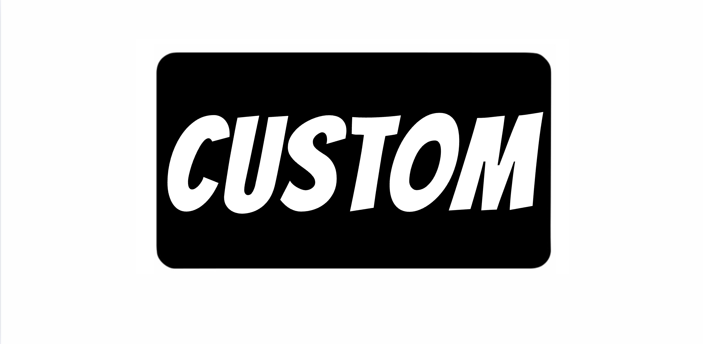 Black Plate Cover (CUSTOM TEXT)