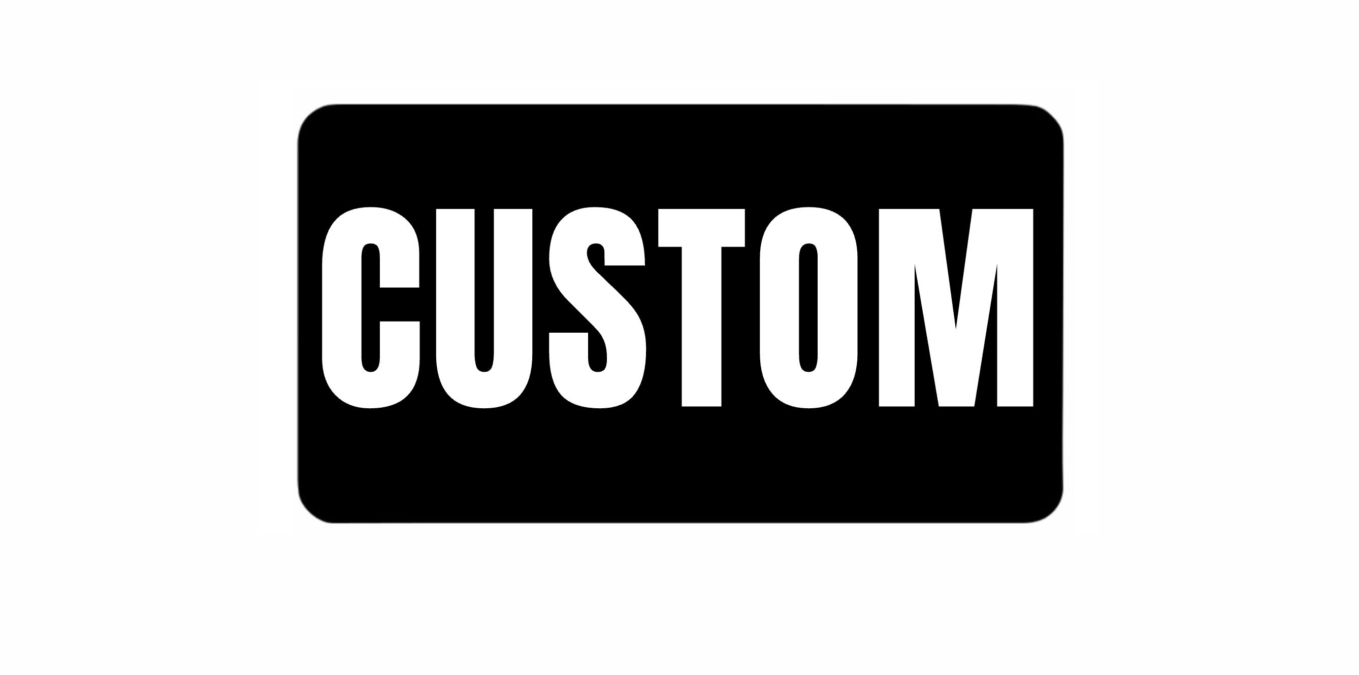 Black Plate Cover (CUSTOM TEXT)